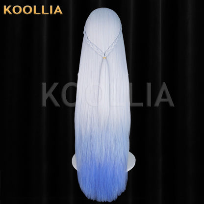 Honor of Kings Da Qiao White Gradient Blue Basic Wig