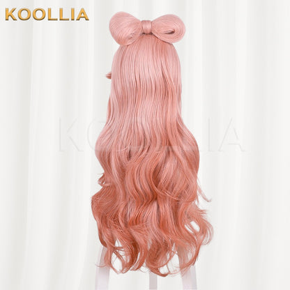 Arknights Haruhi Pink Orange Gradient Basic Wig