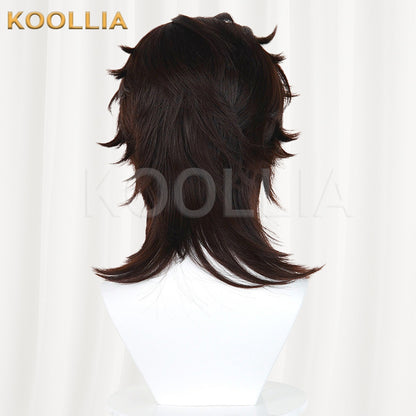 Identity V Hernando Romero Dark Brown Basic Wig