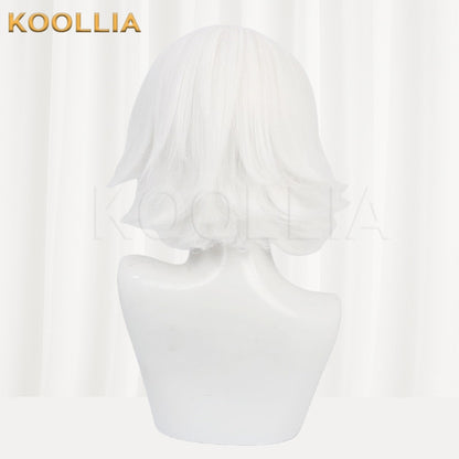 Tokyo Ghoul Juuzou Suzuya Pure White Medium Short Basic Wig