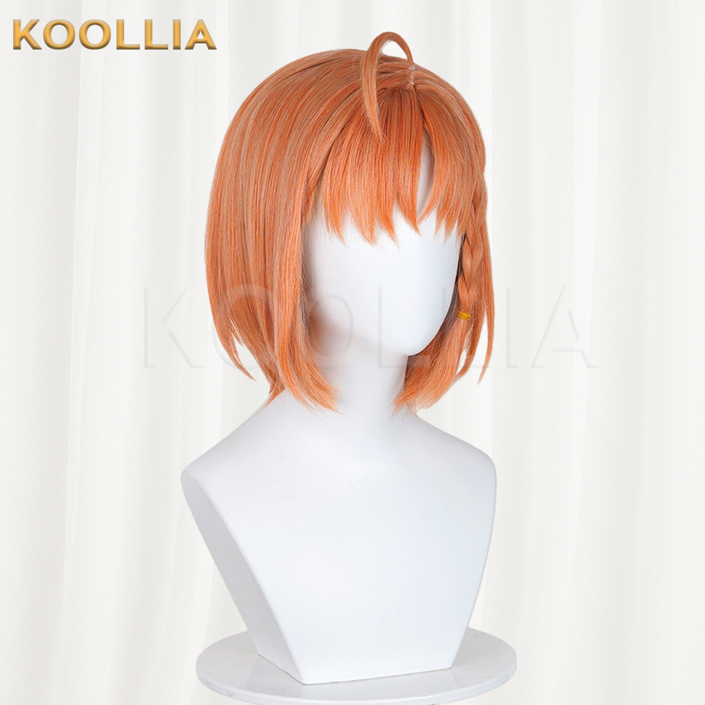 LoveLive Sunshine Chika Takami Warm Orange Bob Basic Wig
