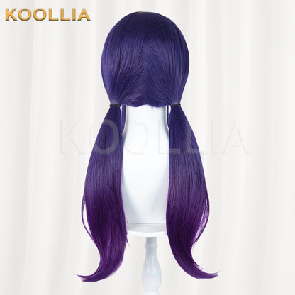 Arknights Chen Blue Gradient Purple Basic Wig