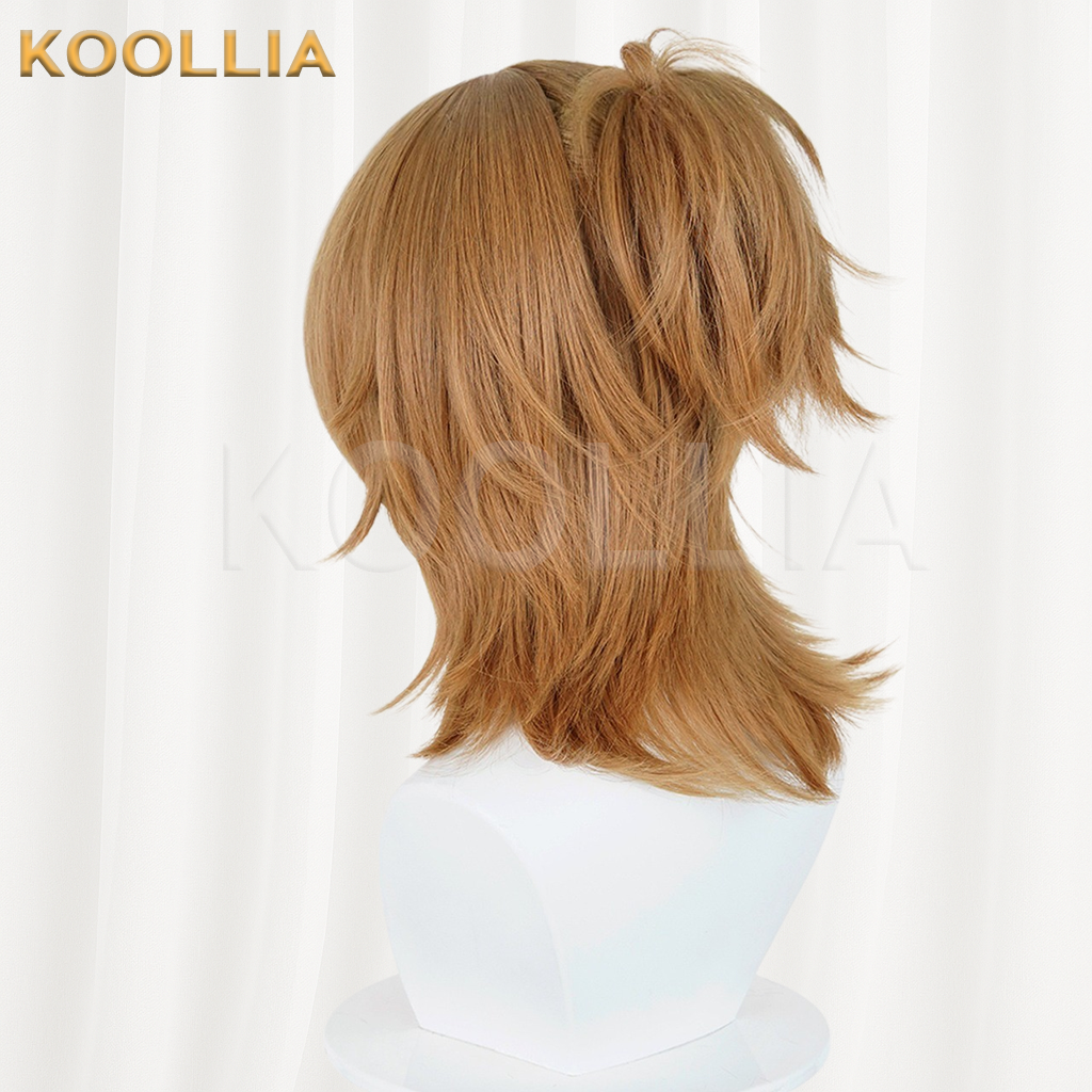 Identity V Prisoner White And Warm Brown Split Color Basic Wig