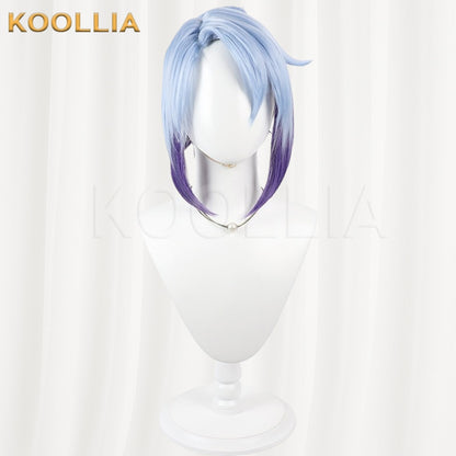 League of Legends Akali Star Guardian Blue Purple Gradient Basic Wig