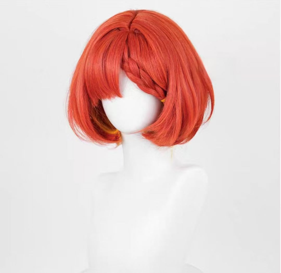 Honkai: Star Rail Tribbie Trianne Trinnon Short Red Hair Basic Wig