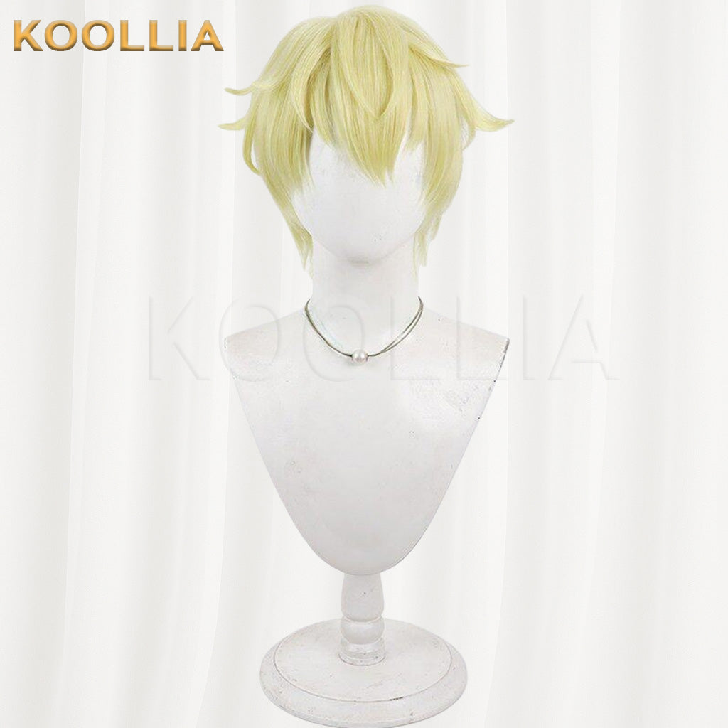 Which Side of Tama-kun Is It Now? Natsuki Ishiba Light Gold Basic Wig