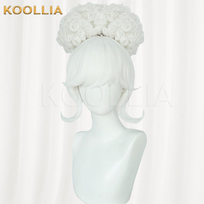 Hazbin Hotel Clara Pure White Basic Wig
