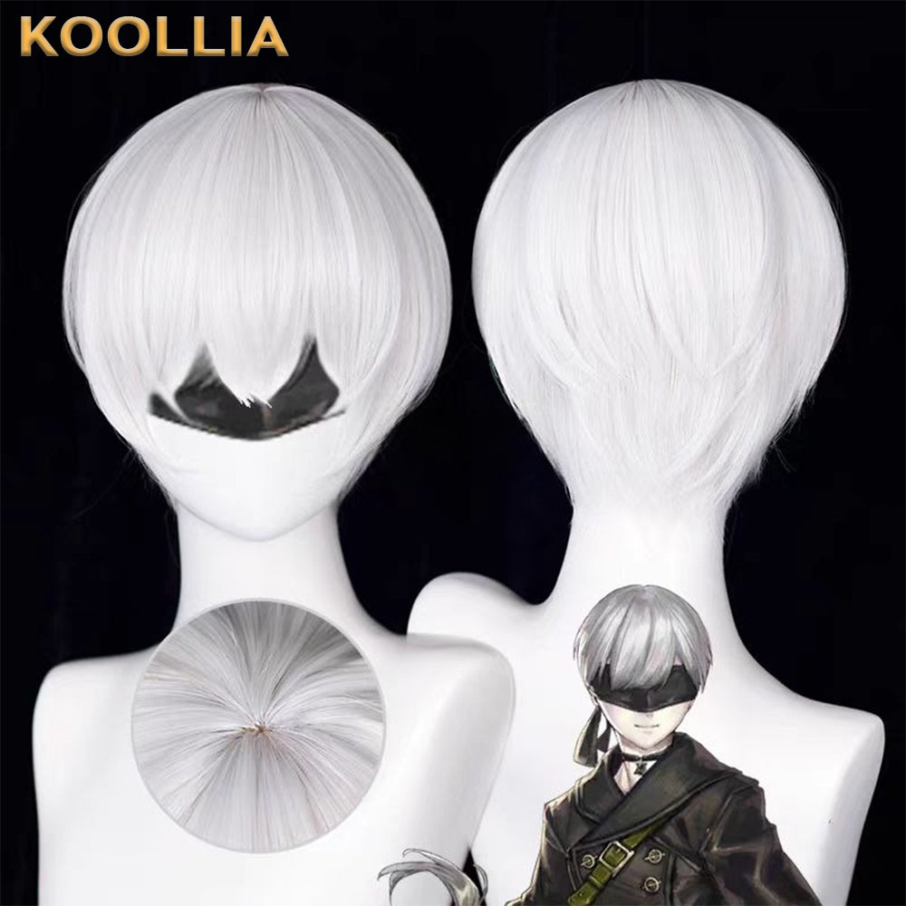 NieR:Automata 9S Short White Hair Basic Wig