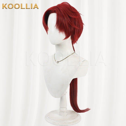 Touken Ranbu Tonbokiri Bright Red Basic Wig