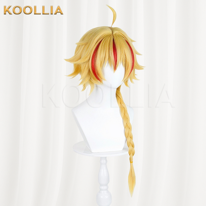 FGO Richard the Lionheart Golden Red Highlight Basic Wig
