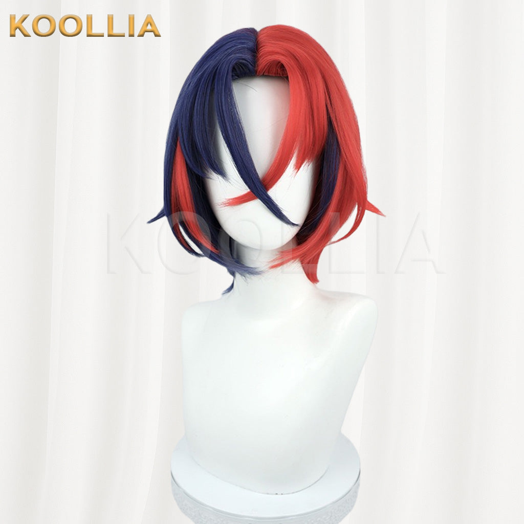 Fire Emblem Engage Alear Red & Blue Split Dye Basic Wig
