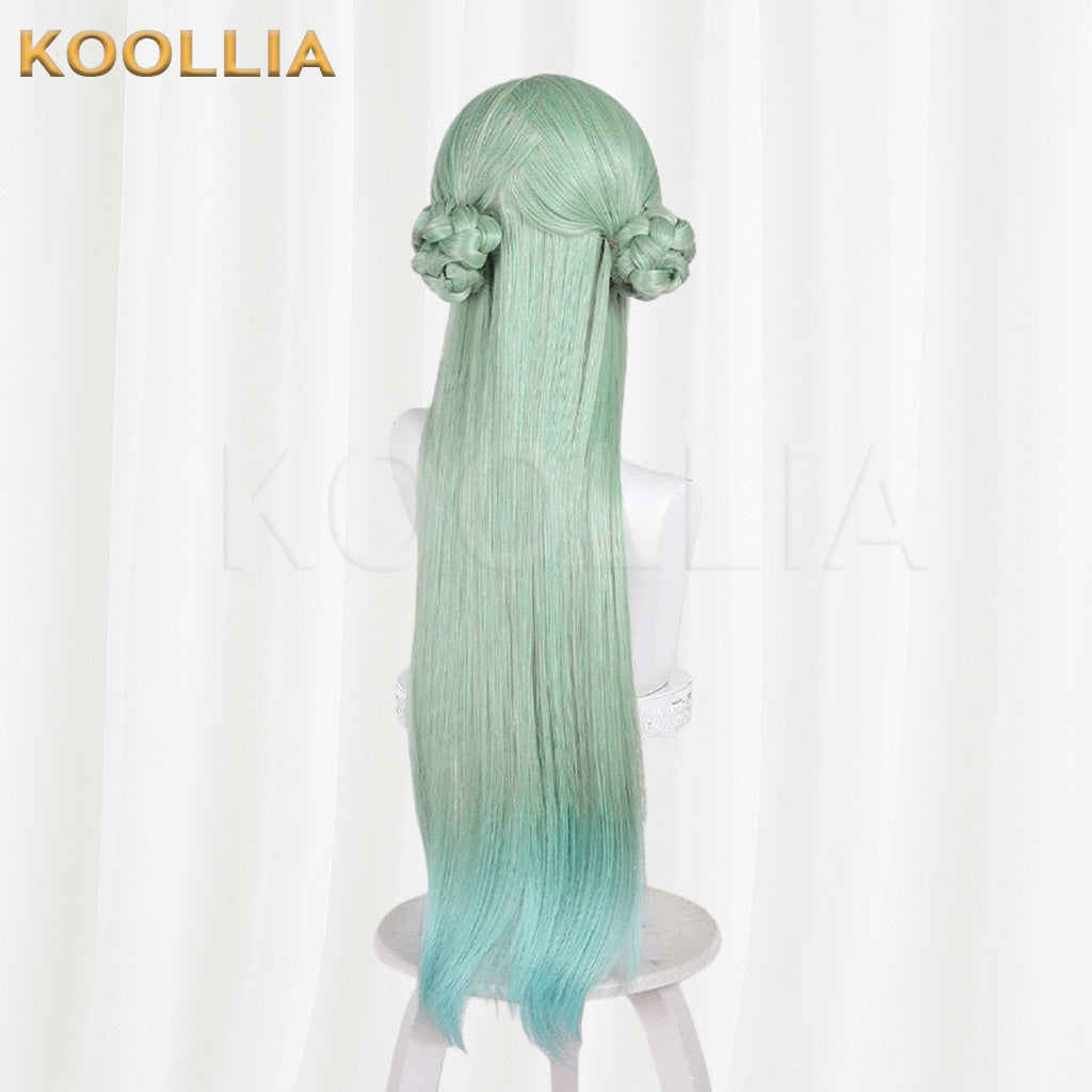 Arknights Sui Thirteen Green Gradient Basic Wig