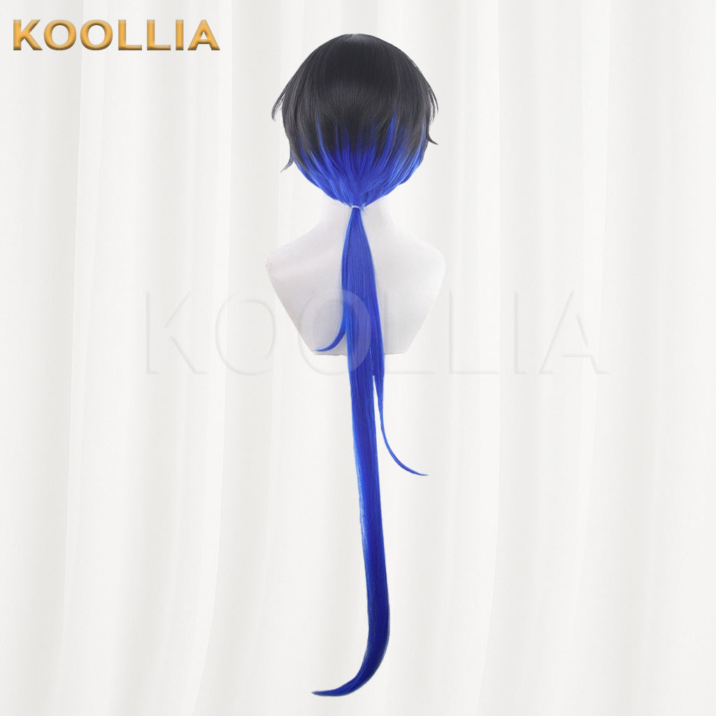 Neverness to Everness Daphthir Black Gradient Blue Basic Wig