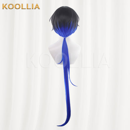 Neverness to Everness Daphthir Black Gradient Blue Basic Wig