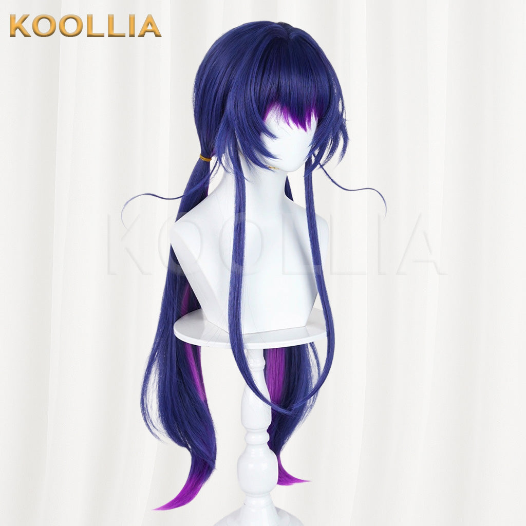 Arknights Chen Blue‑Purple Gradient Basic Wig