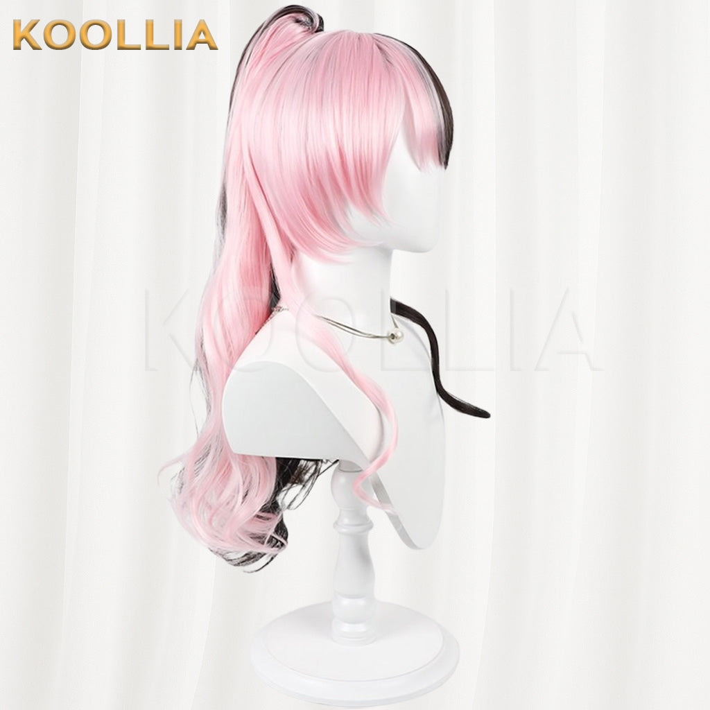VTuber Tachibana Hinano Black & Pink Split Dye Basic Wig