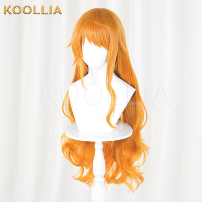 One Piece Nami Orange Yellow Basic Wig
