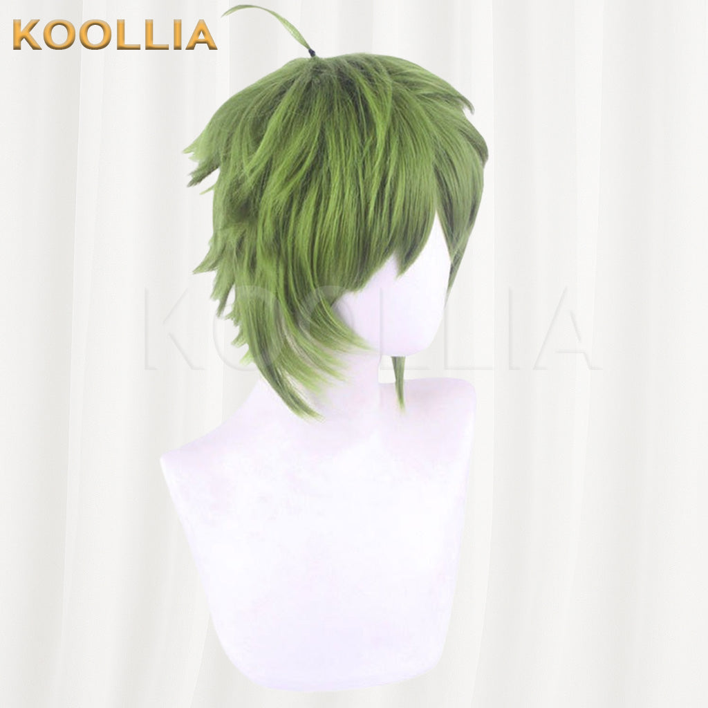Mushoku Tensei Sylphiette Grass Green Spiky Short Cosplay Basic Wig