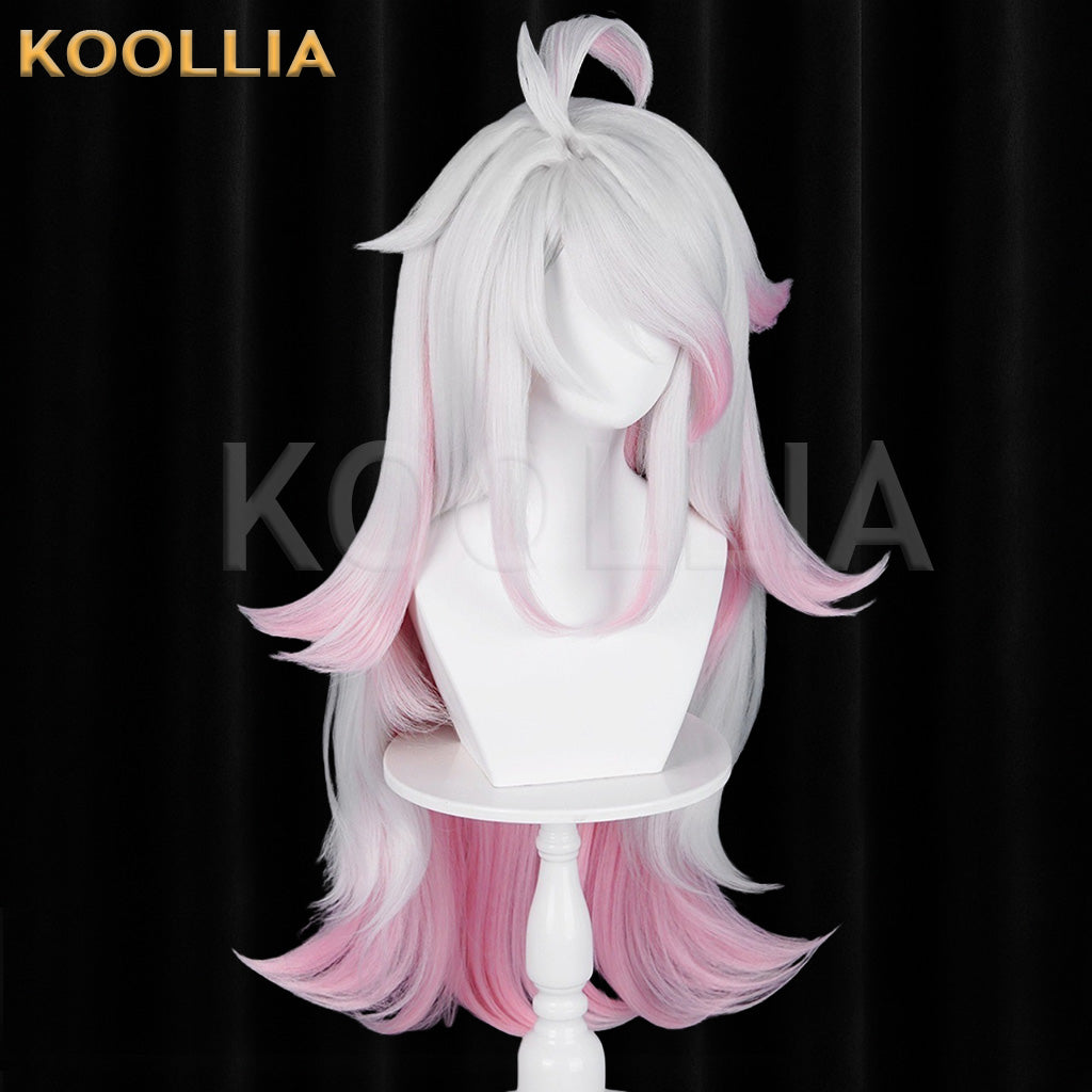 Locke Kingdom Iris White‑Pink Gradient Basic Wig