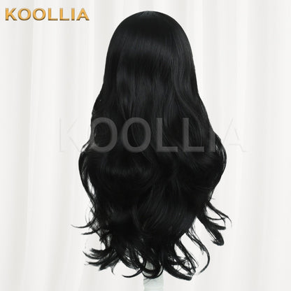 RWBY Blake Belladonna Pure Black Wavy Long Basic Wig