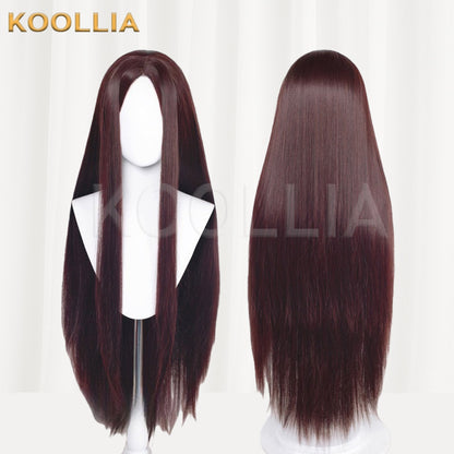 All-purpose 100cm Middle Part Long Straight Multi-color Universal Cosplay Styling Practice Basic Wig