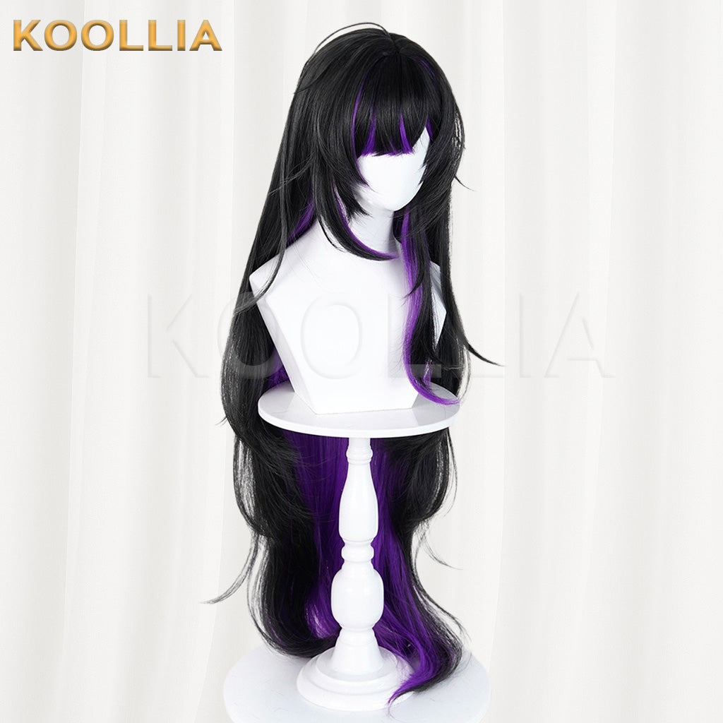 Goddess of Victory: NIKKE Rebell Black‑Purple Gradient Basic Wig