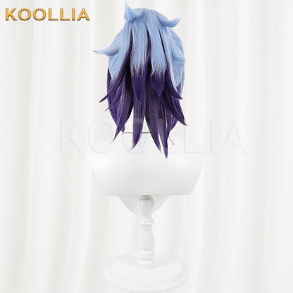 League of Legends Akali Star Guardian Blue Purple Gradient Basic Wig