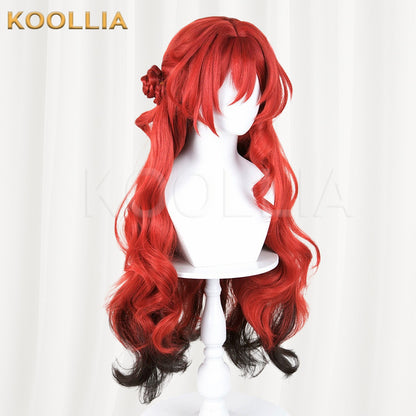 Honkai: Star Rail Himeko Red Gradient Black Basic Wig