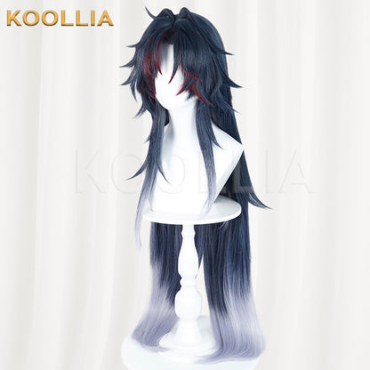 Honkai: Star Rail Blade Black Blue Gradient Basic Wig