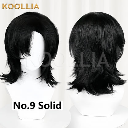 All-purpose Wig Matte Wolf Cut Wig with Side Parting