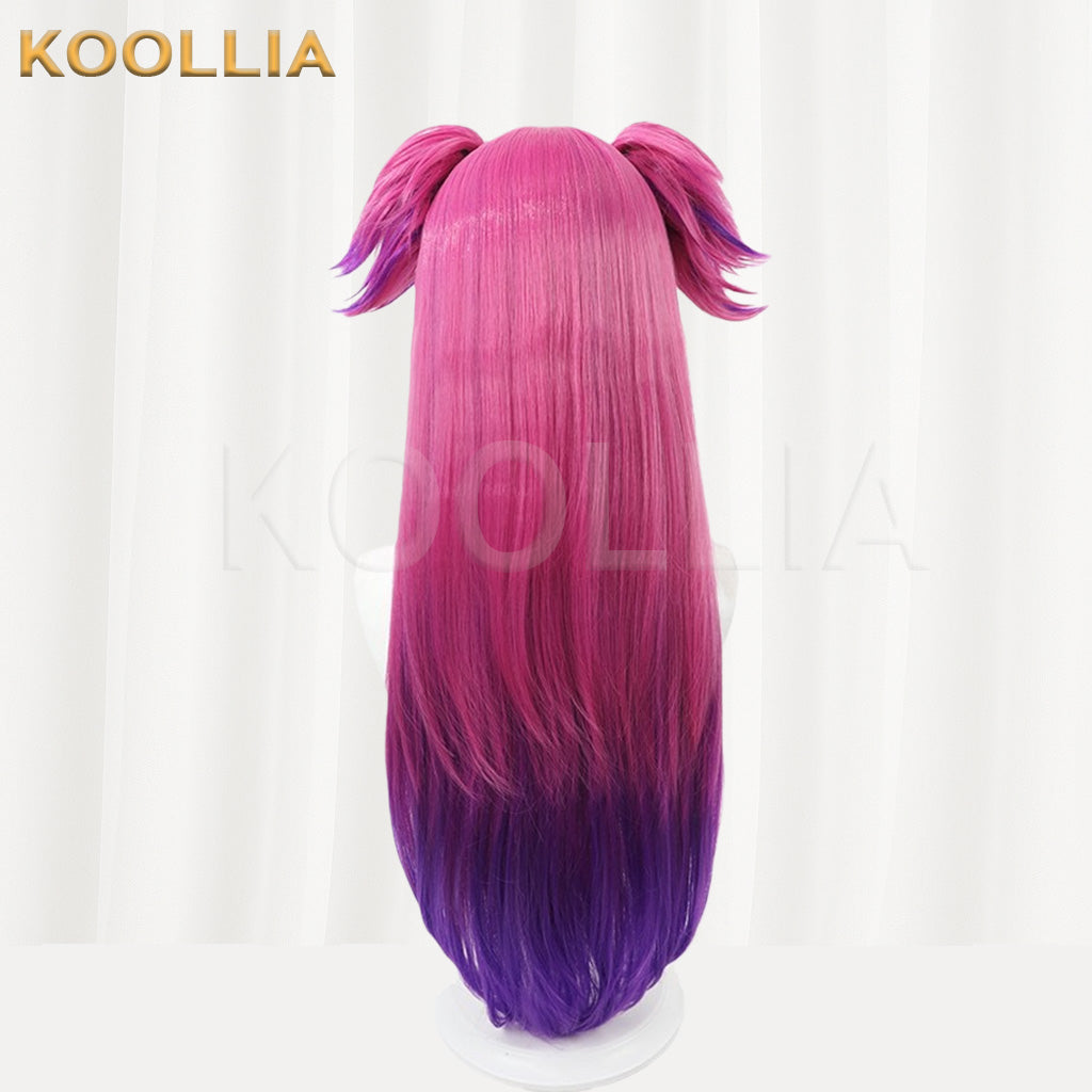 League of Legends & Heartsteel Lillia Pink Purple Gradient Extra-Long Basic Wig