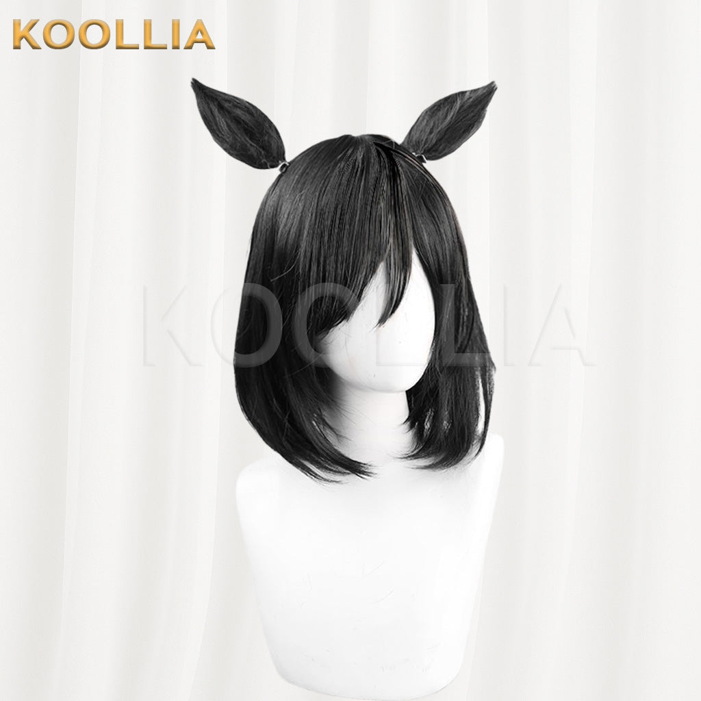 Umamusume Pretty Derby Eishin Flash Black Short Hair Basic Wig