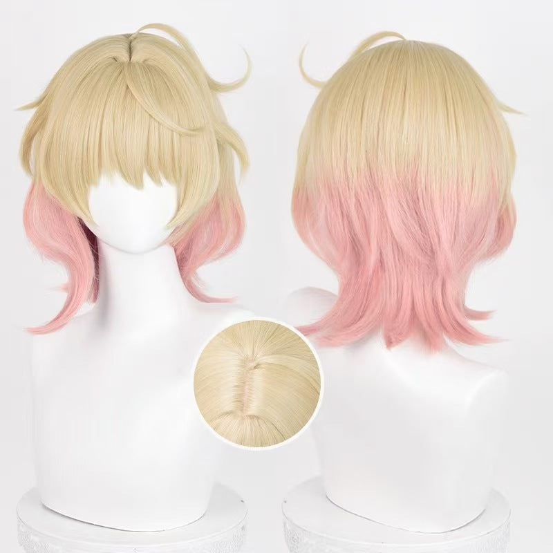 Genshin Impact Emilie Short Yellow Hair Basic Wig