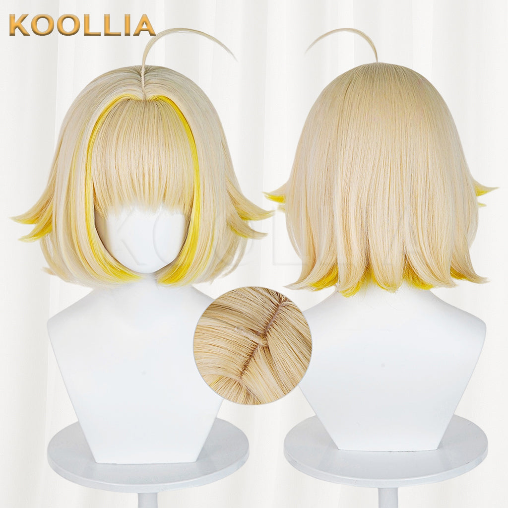 NIKKE：The Goddess of Victory  Abby Espiritu Blonde Hair Styled Basic Wig