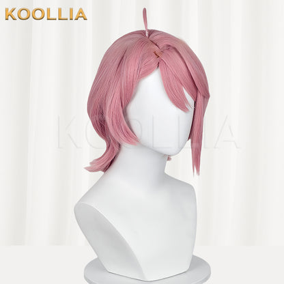 Dandadan Aira Shiratori Basic-Perücke mit kurzen rosa Haaren
