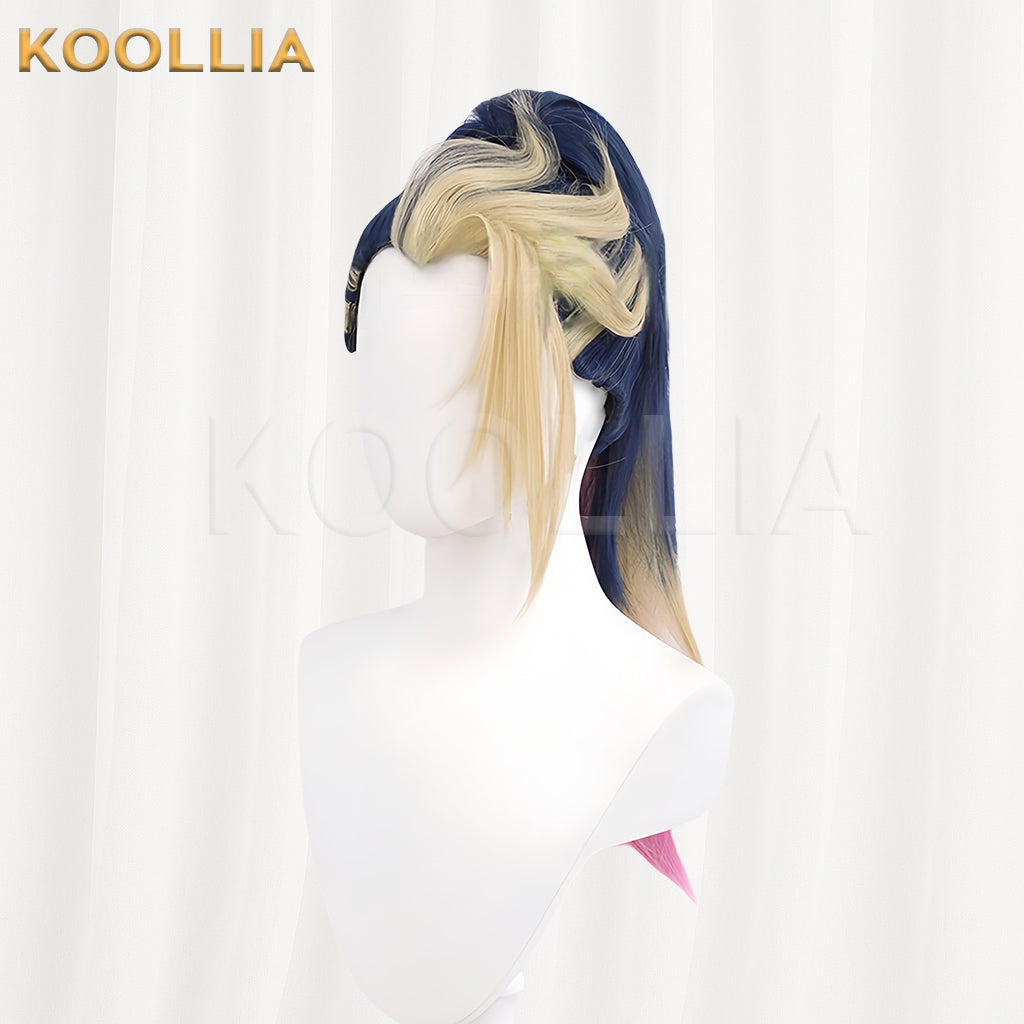 League of Legends Akali Long Mix Hair Basic Wig