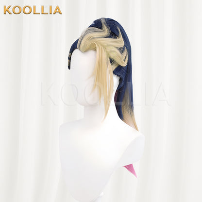 League of Legends Akali Long Mix Hair Basic Wig