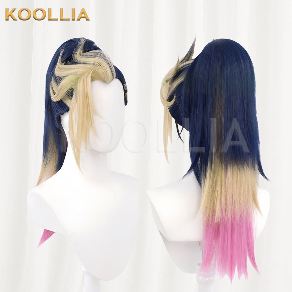 League of Legends Akali Long Mix Hair Basic Wig