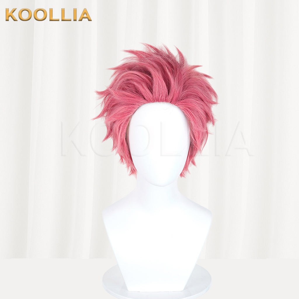Demon Slayer Akaza Short Pink Hair Basic Wig