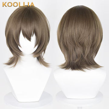 Persona 5 Akechi Goro Short Brown Hair Basic Wig - KOOLLIA