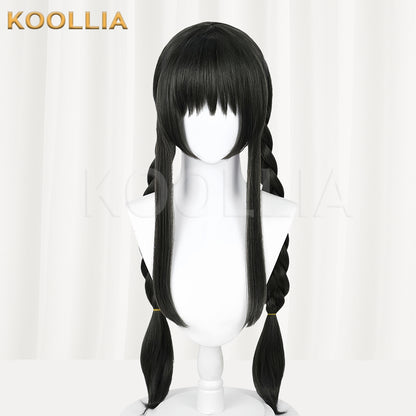 Puella Magi Madoka Magica Akemi Homura Peruca longa preta básica