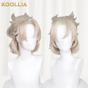Genshin Impact Albedo Short Silver Hair Basic Wig - KOOLLIA