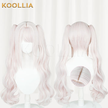 Multi-angle display of NIKKE: The Goddess of Victory Alice long pink hair basic wig
