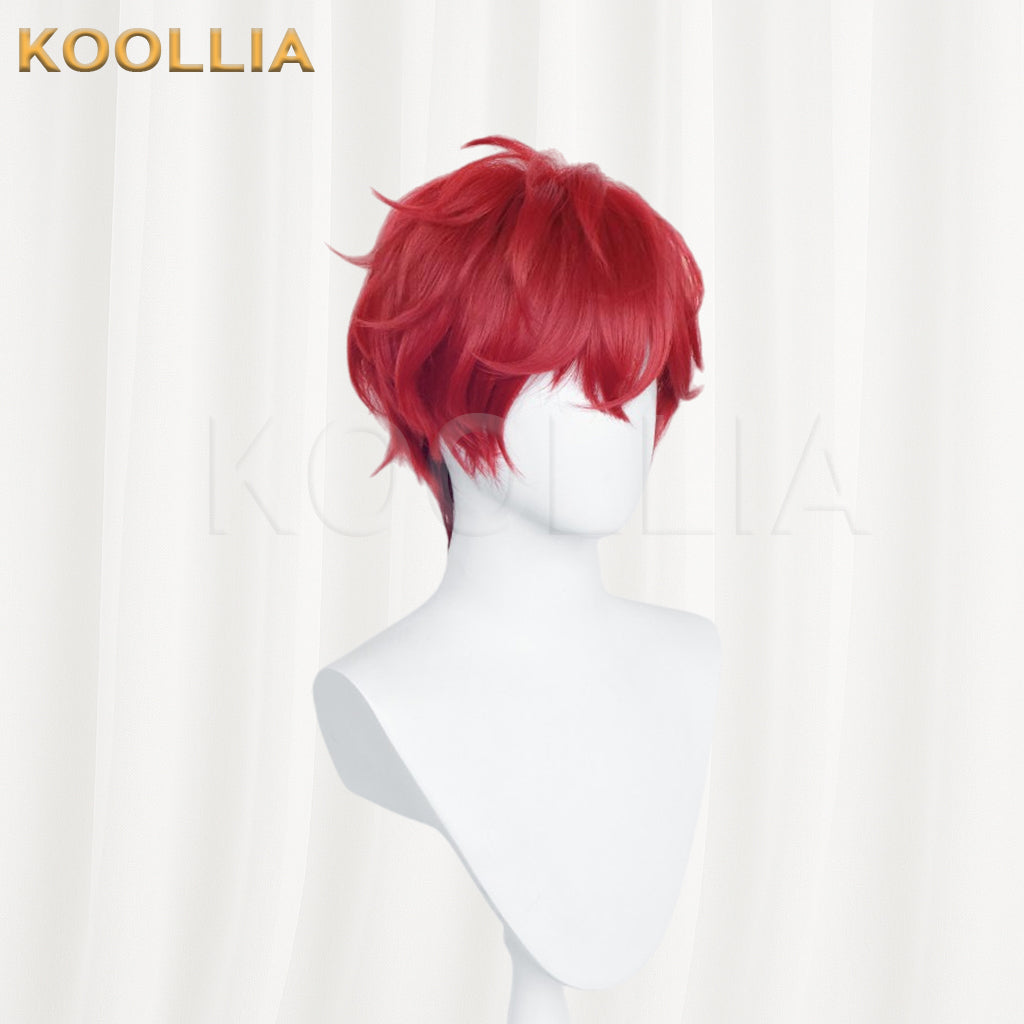 Ensemble Stars Amagi Hiiro Short Red Hair Basic Wig