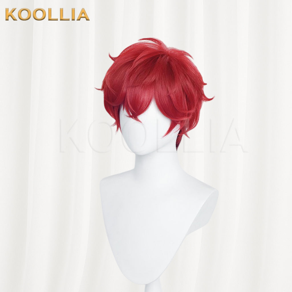 Ensemble Stars Amagi Hiiro Short Red Hair Basic Wig