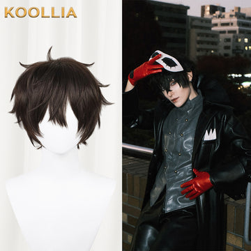 Persona 5 Amamiya Ren Short Black Hair Basic Wig - KOOLLIA