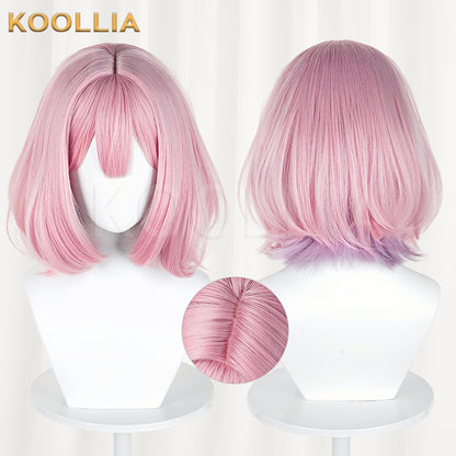 There's No Freaking Way I'll be Your Lover!... Amaori Renako Short Pink Hair Styled Basic Wig