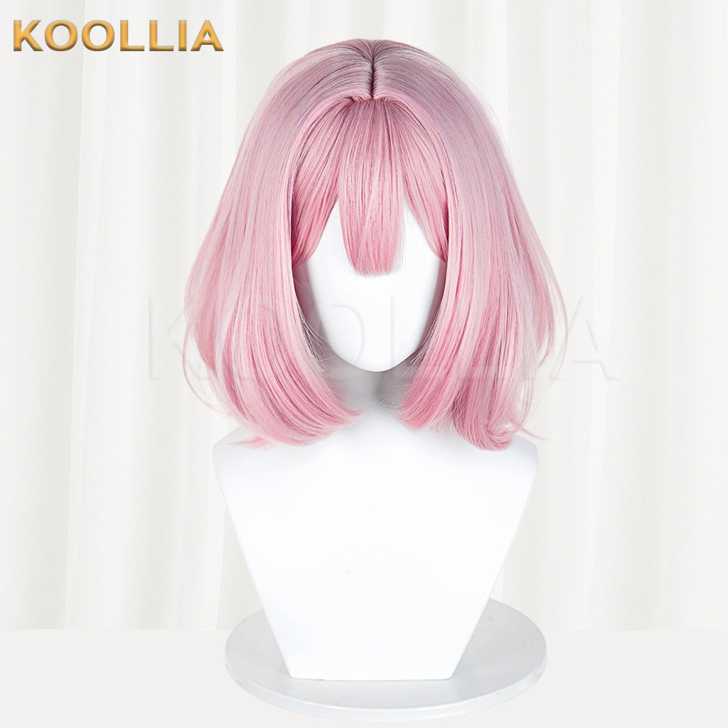 There's No Freaking Way I'll be Your Lover!... Amaori Renako Short Pink Hair Styled Basic Wig