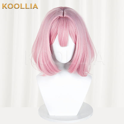 There's No Freaking Way I'll be Your Lover!... Amaori Renako Short Pink Hair Styled Basic Wig