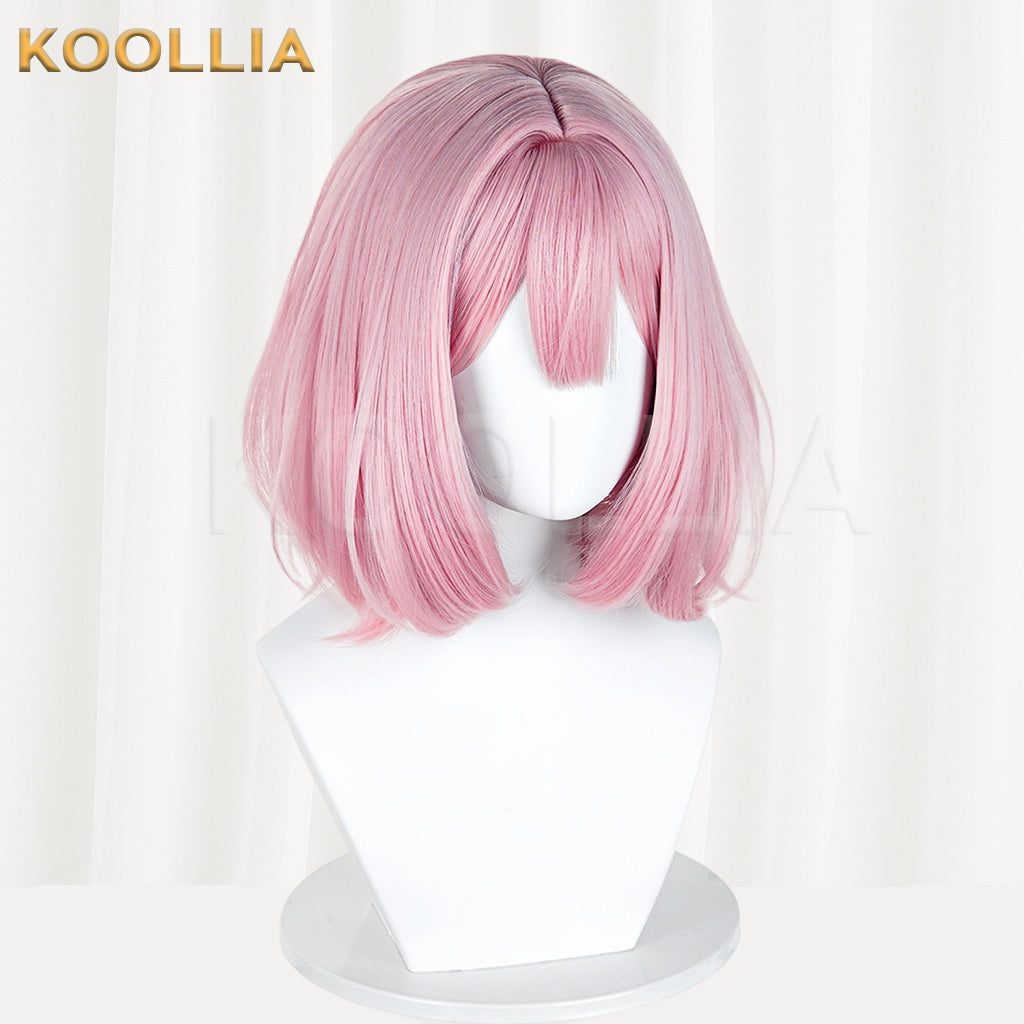 There's No Freaking Way I'll be Your Lover!... Amaori Renako Short Pink Hair Styled Basic Wig